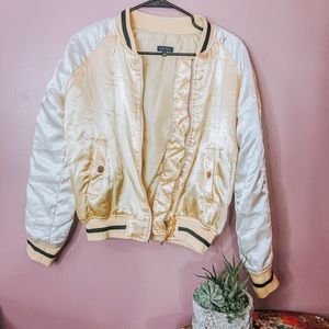 Yellow bomber jacket